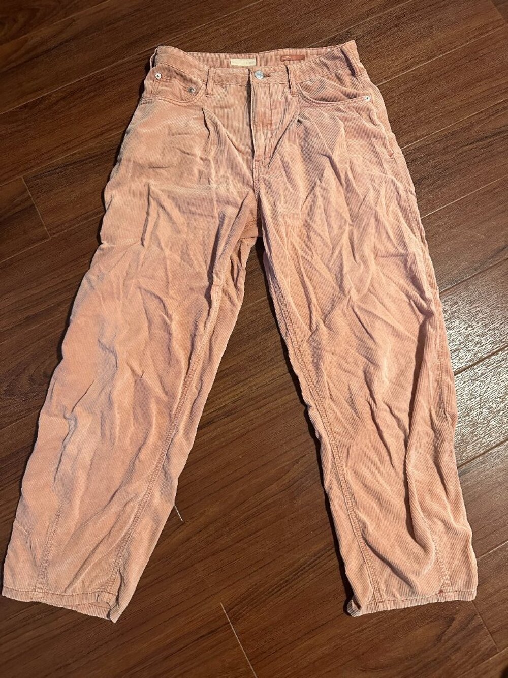 Anthropologie Pilcro Pink Corduroy Pants Size 27